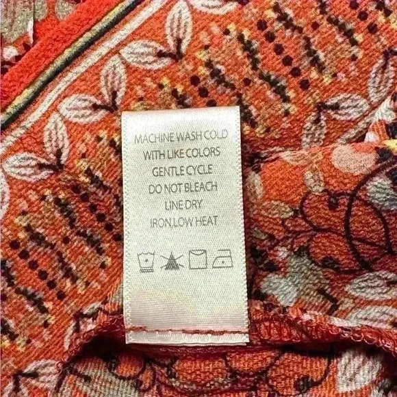 Max Studio NWT Red Floral Short Sleeve Maxi Dress Womens Size Medium - Picture 10 of 12